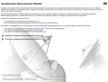 Tablet Screenshot of fs.wettzell.de